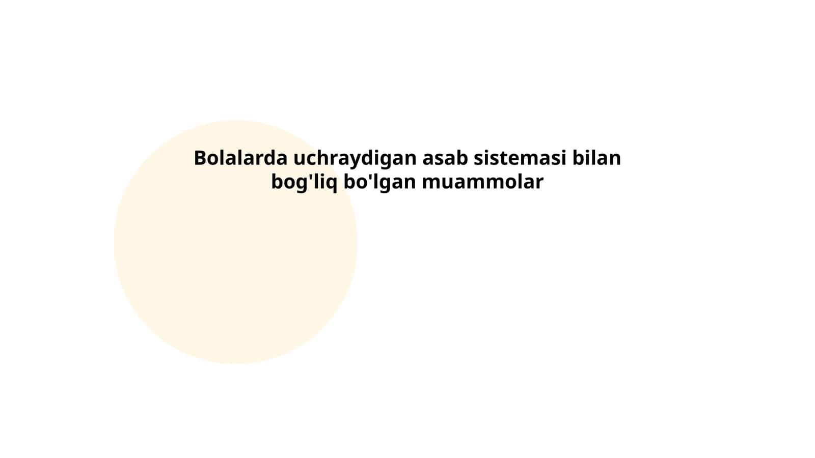 Autizm spektri buzilishlari 1