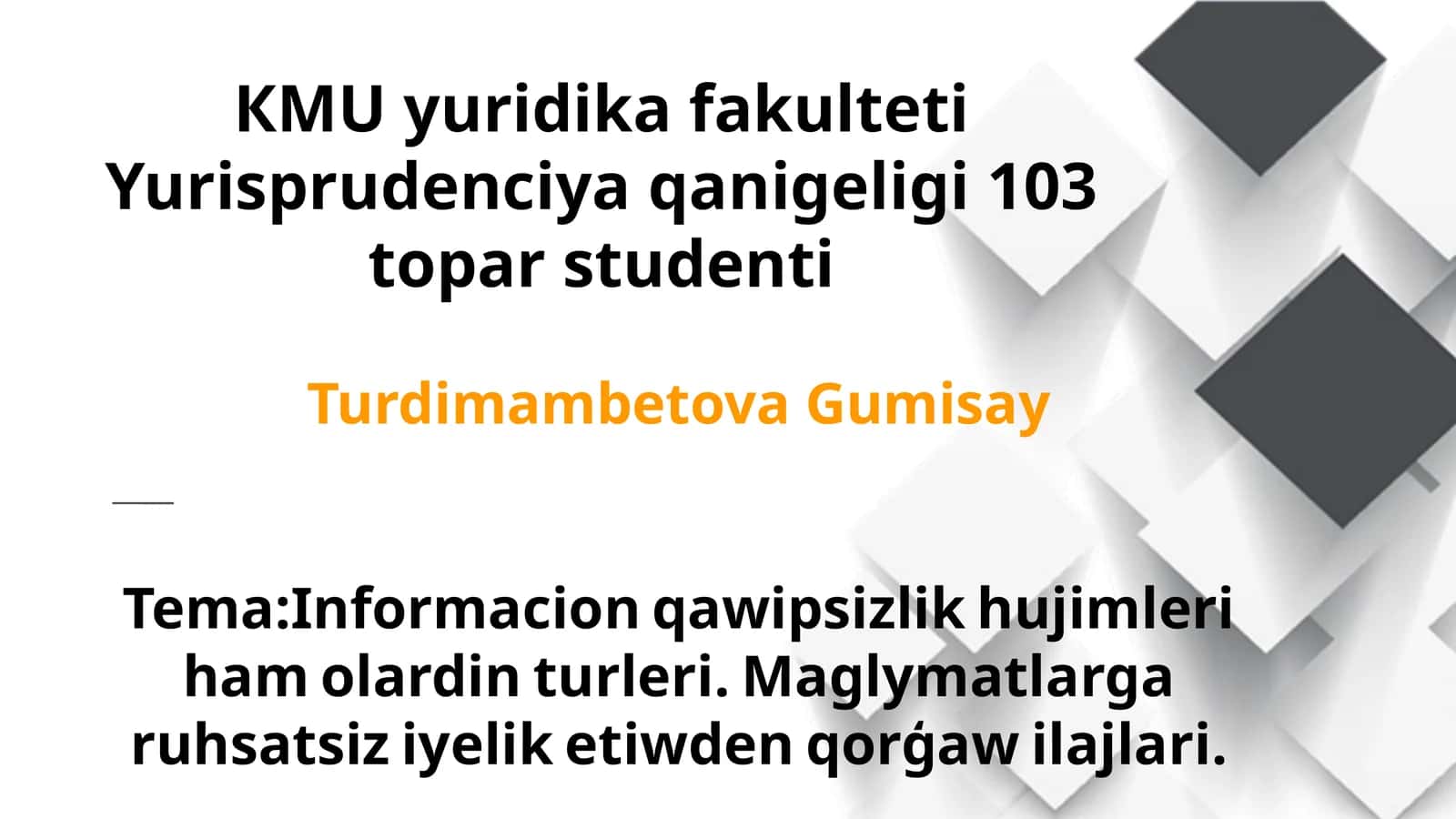 Informaciya qawipsizligi 1