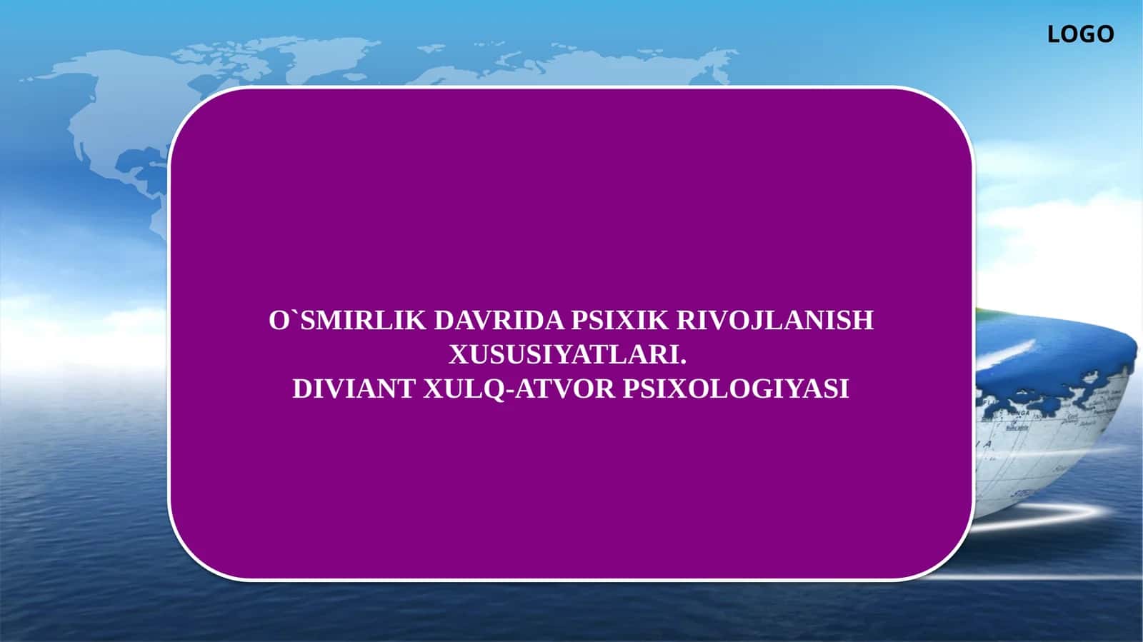 DIVIANT XULQ-ATVOR PSIXOLOGIYASI 1
