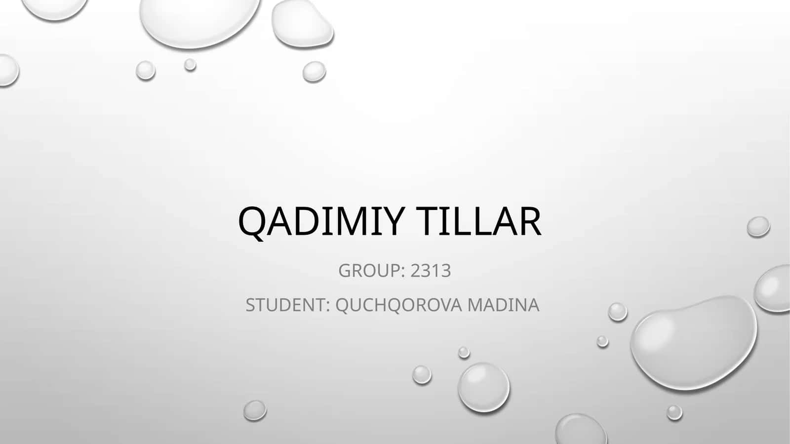 Qadimiy tillar 1