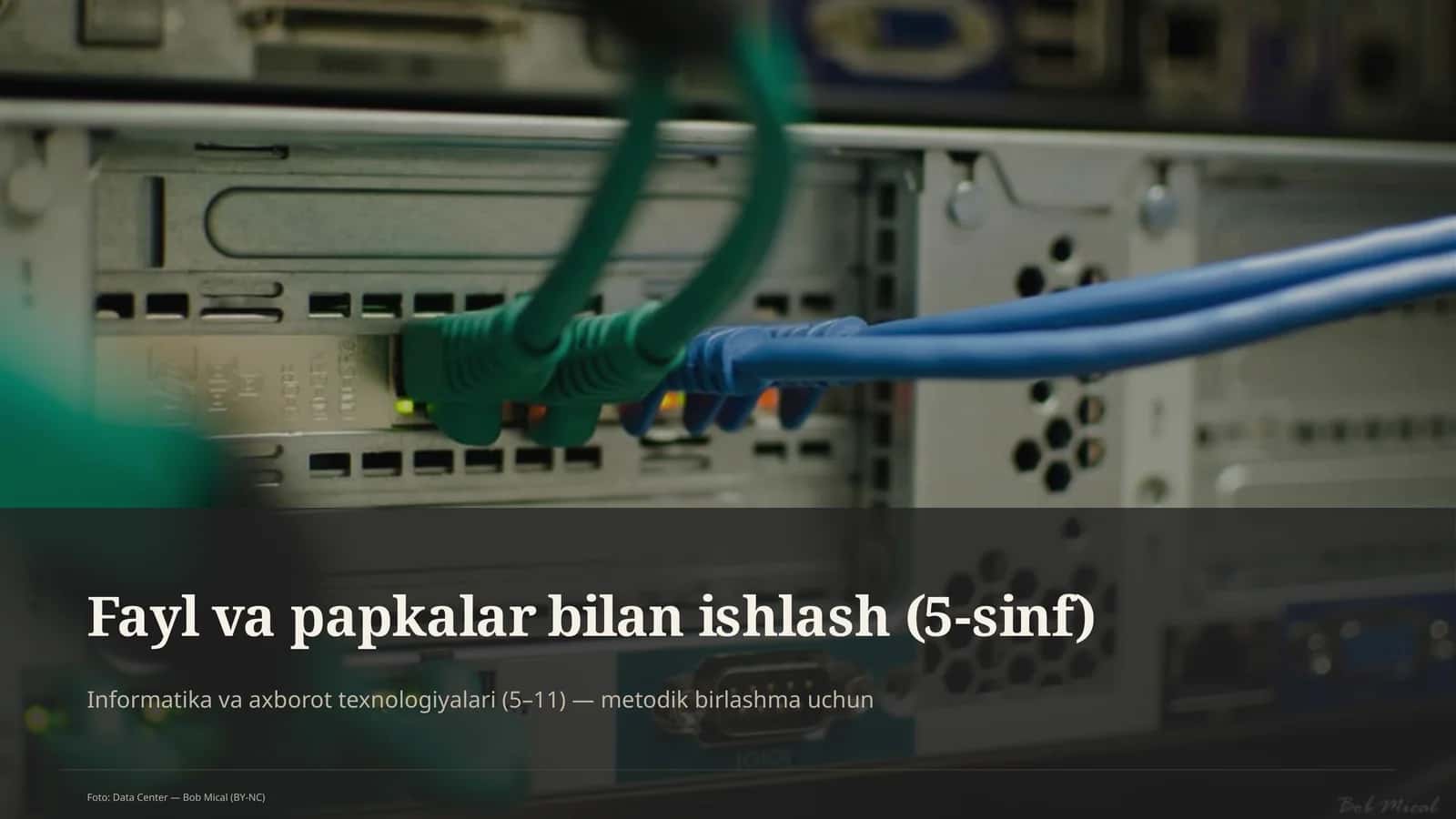 Fayl va papkalar bilan ishlash (5-sinf) 1