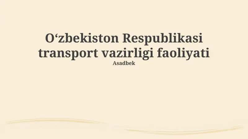 Temir yoʻl transporti 1