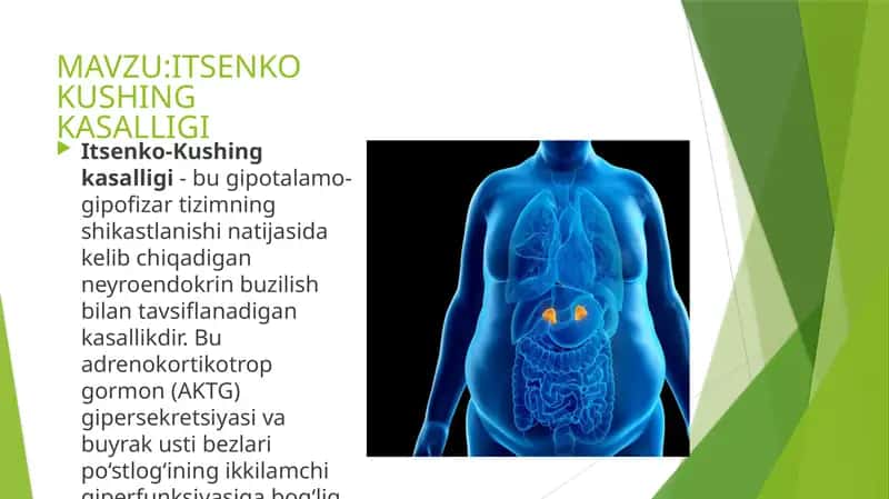 Itsenko Kushing kasalligi 1
