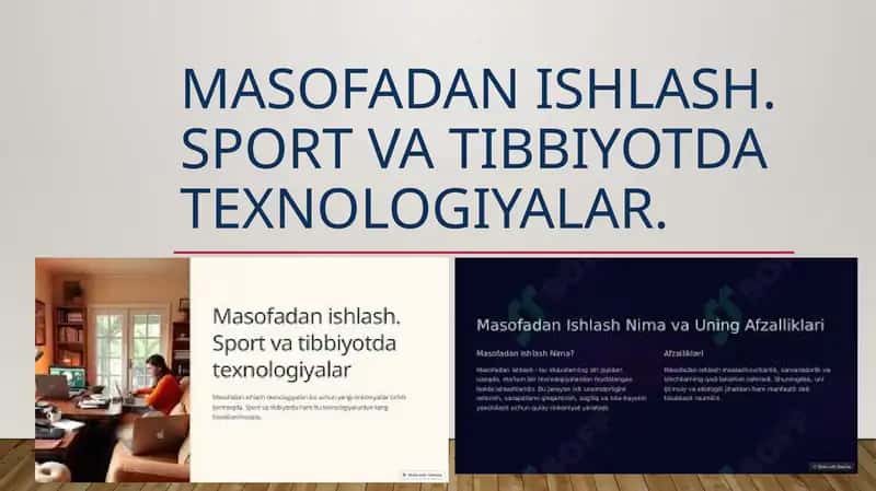 Masofadanishlash (Remote work) 1