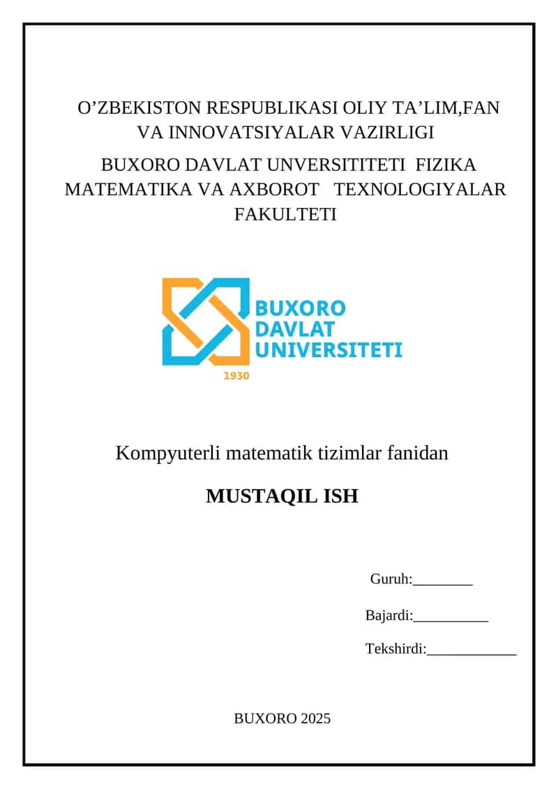 Mathcadda dinamik grafika 1