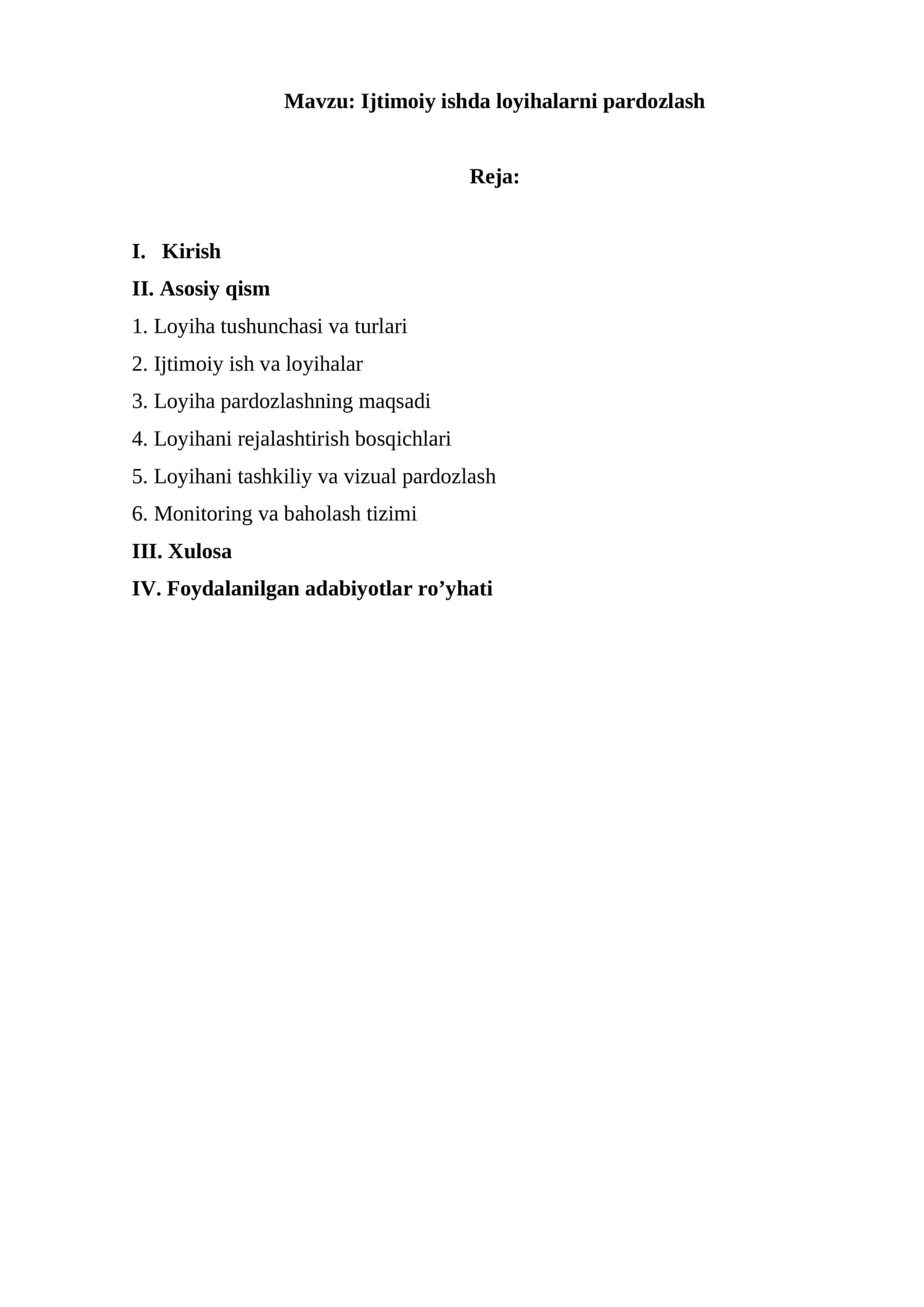 Ijtimoiy ishda loyihalarni pardozlash 1