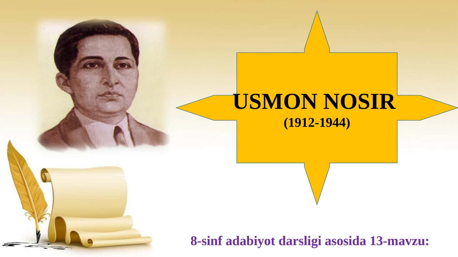8-sinf Usmon Nosir hayoti va ijodi 1