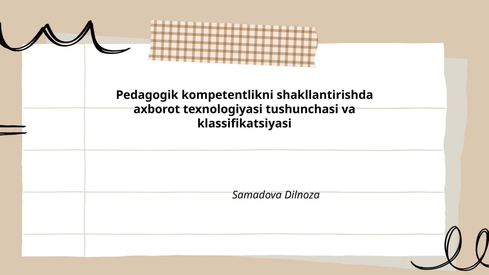 Pedagogik kompetentlikni shakllantirishda axborot texnologiyasi tushunchasi va klassifikatsiyasi 1