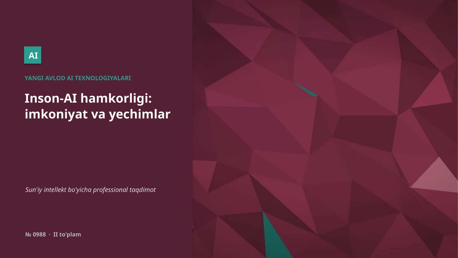 YANGI AVLOD AI TEXNOLOGIYALARI 1