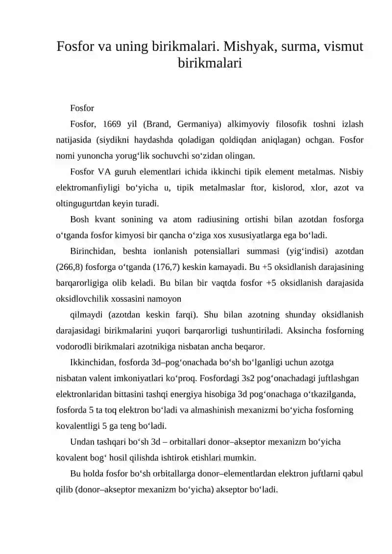 Fosfor