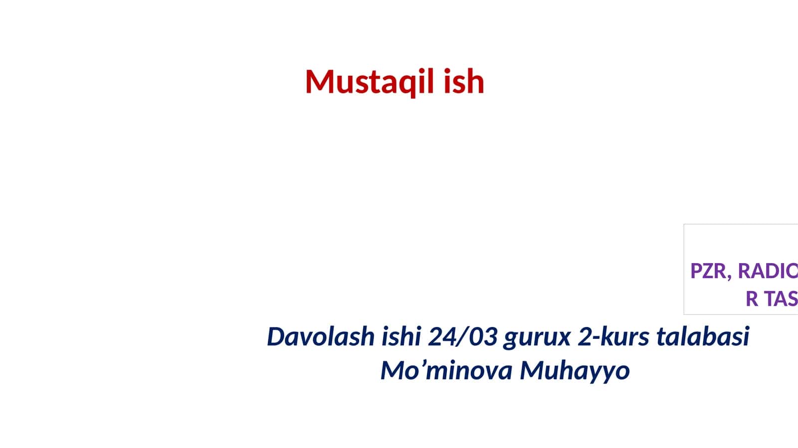 Immunologik va molekulyar diagnostika usullarining umumiy tavsifi 1