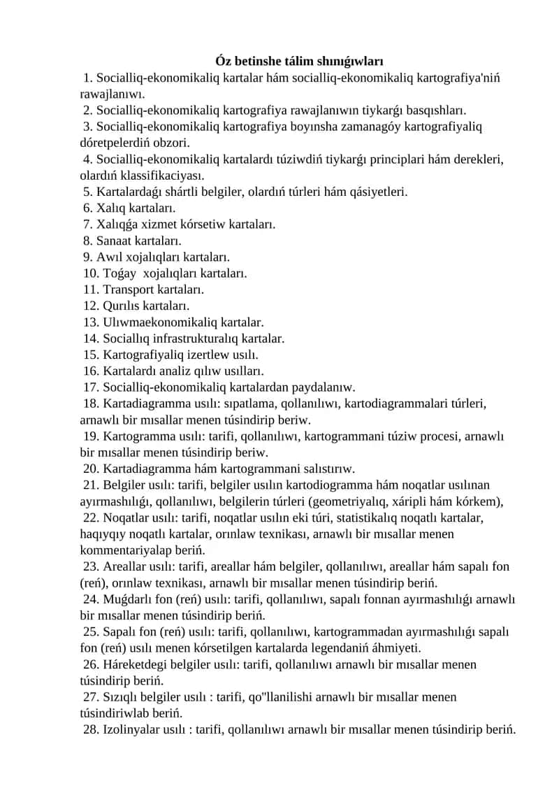 Socialliq-ekonomikaliq kartalar 1