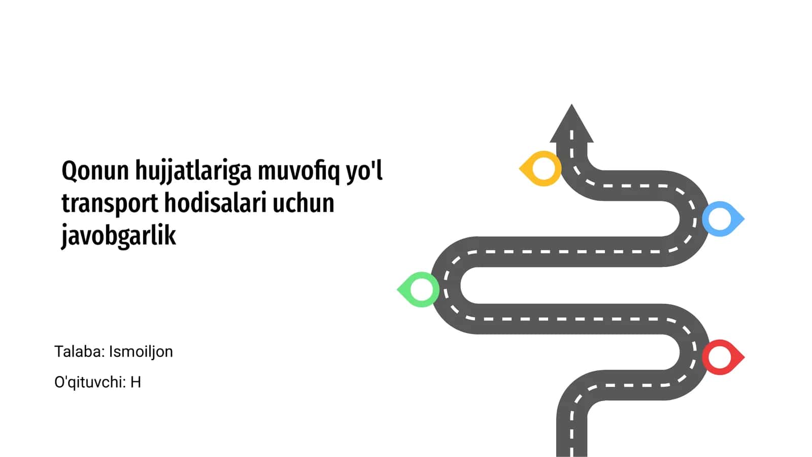Yo'l transport hodisalarining huquqiy asoslari 1