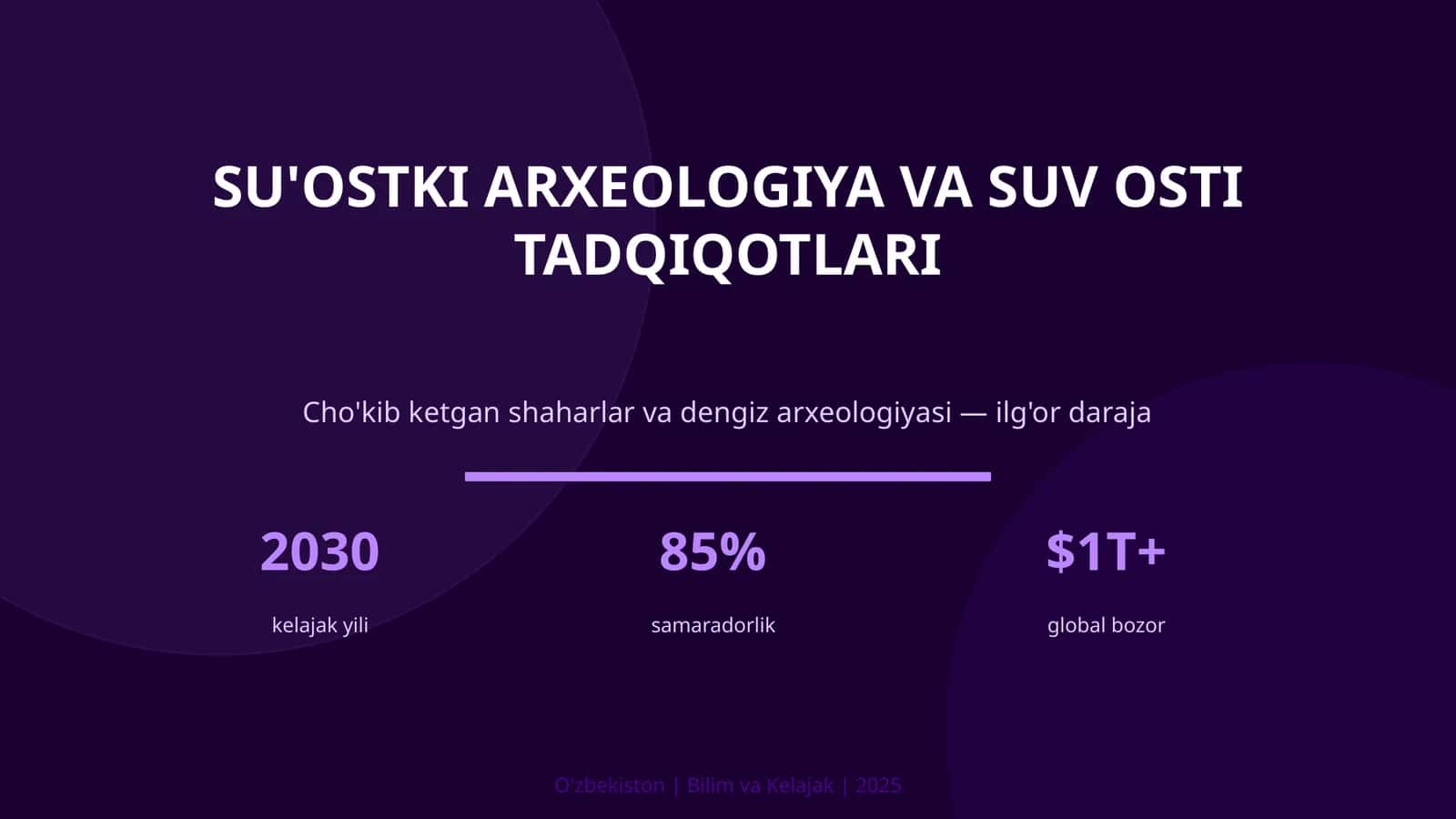 SU'OSTKI ARXEOLOGIYA VA SUV OSTI TADQIQOTLARI 1