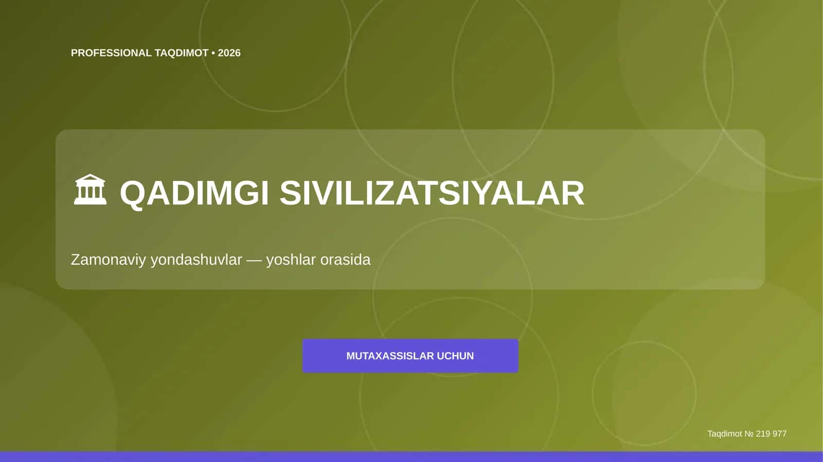 PROFESSIONAL TAQDIMOT • 2026 1