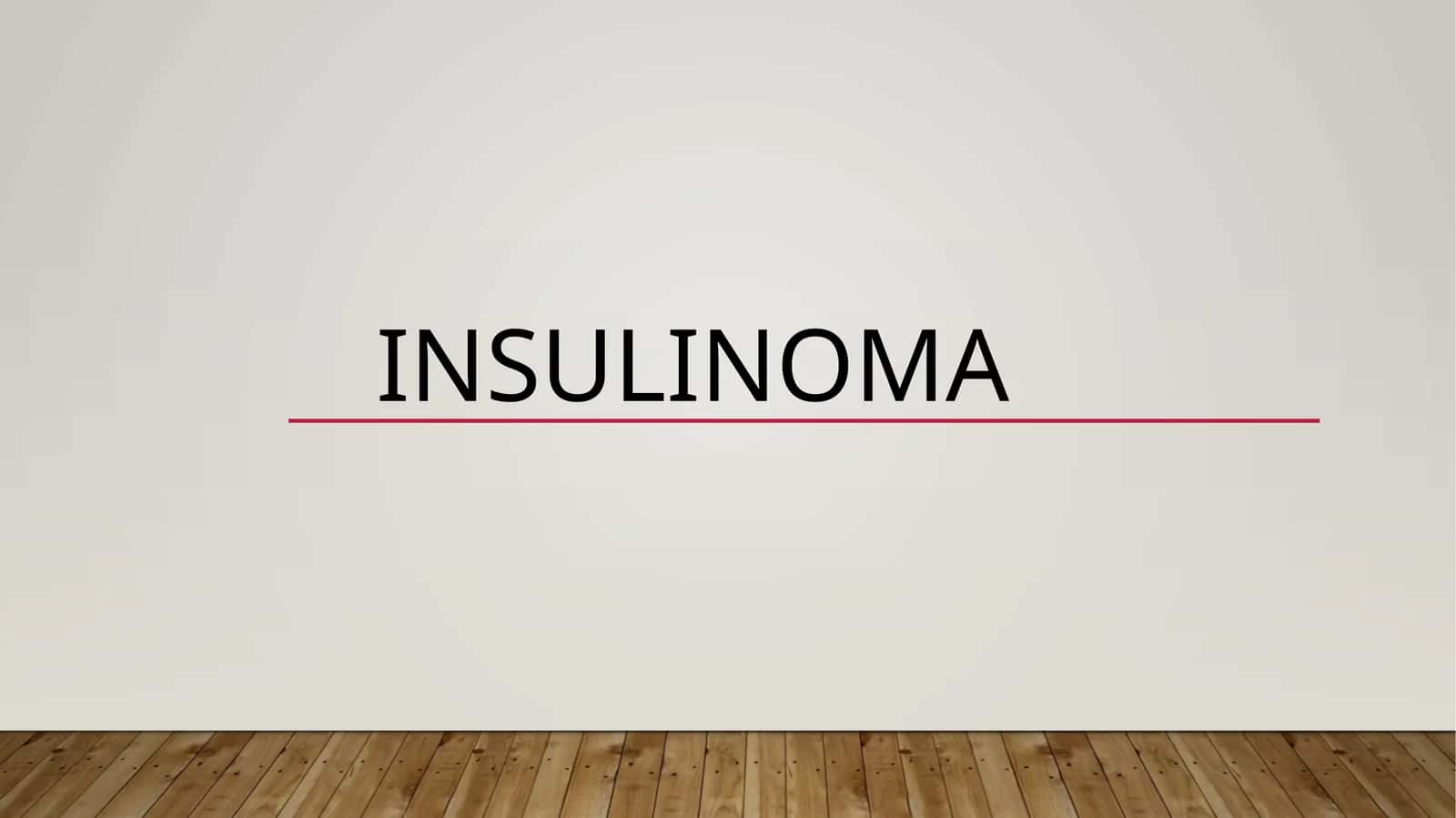 Insulinoma 1