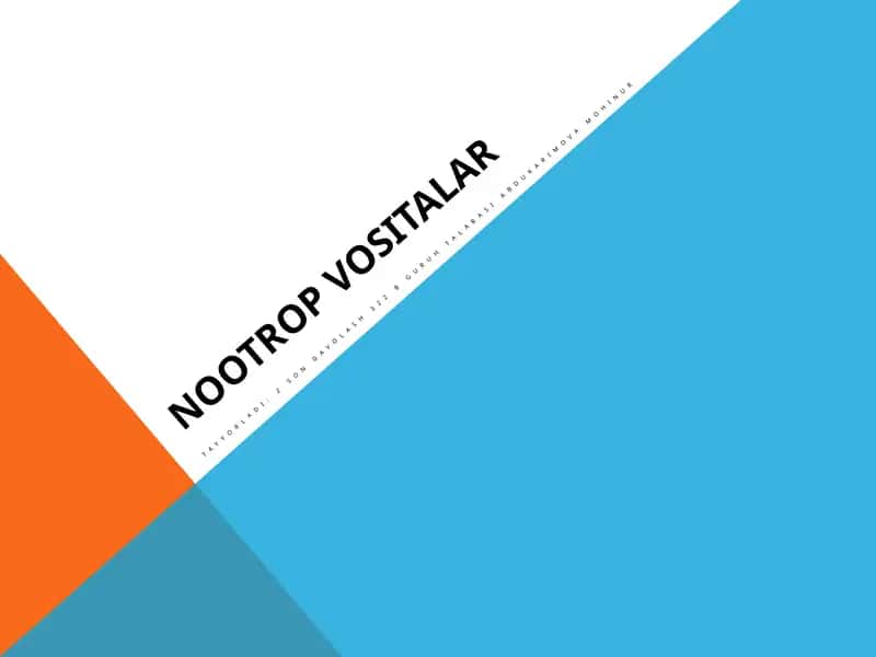 NOOTROP VOSITALAR 1