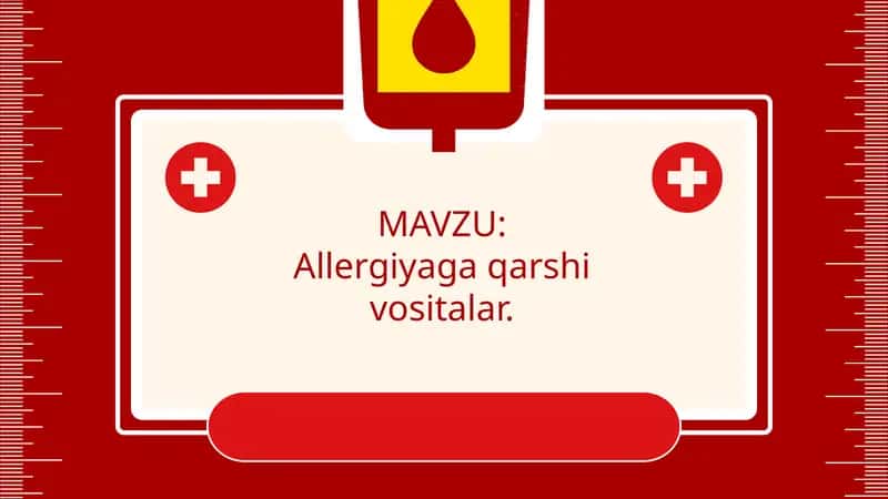 Allergiyaga qarshi vositalar 1