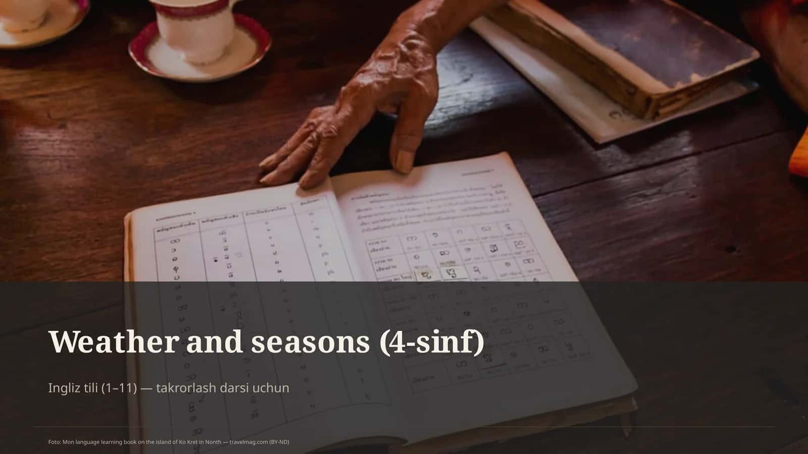 Weather and seasons (4-sinf) 1