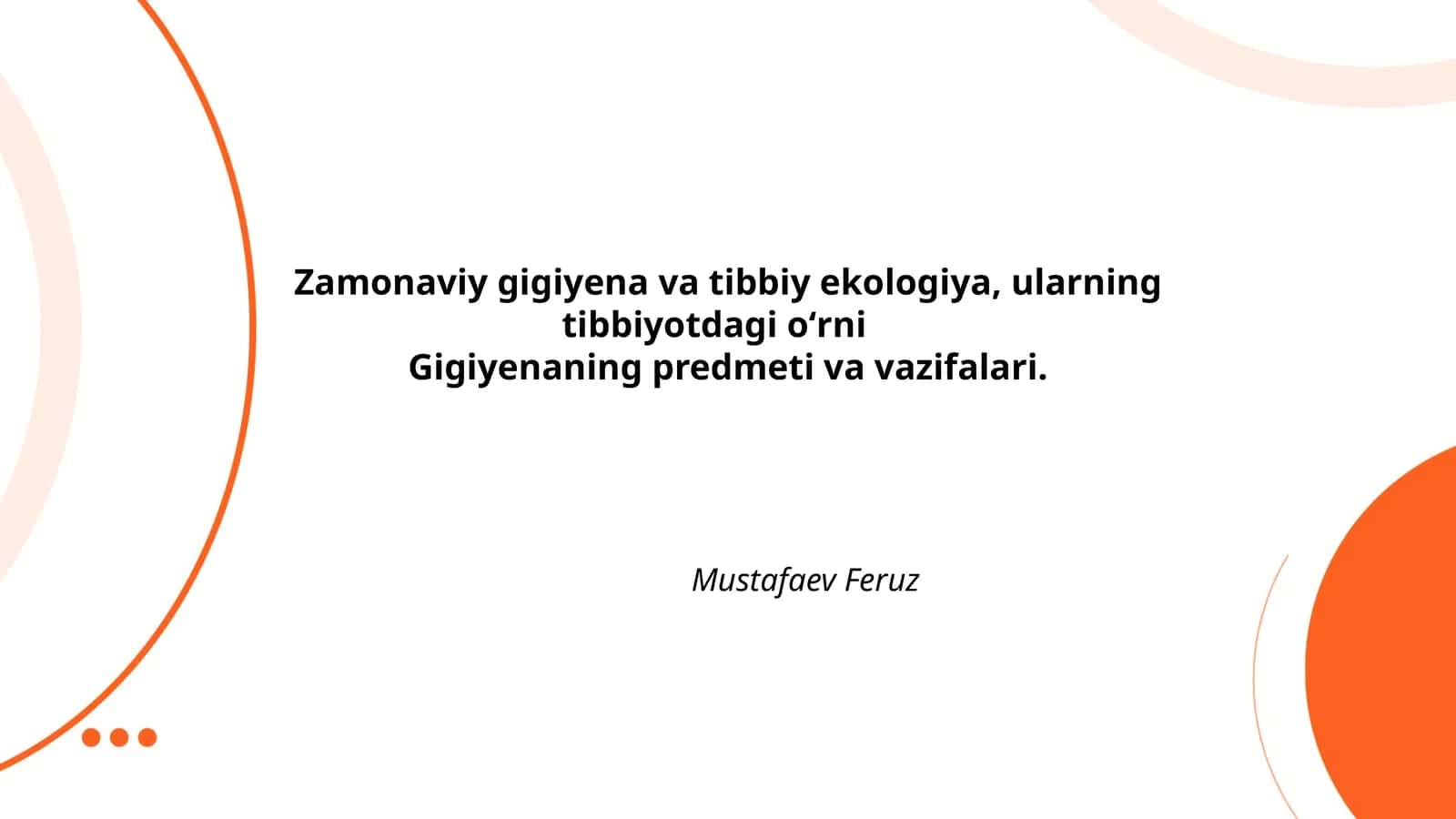 Zamonaviy gigiyena va tibbiy ekologiya 1