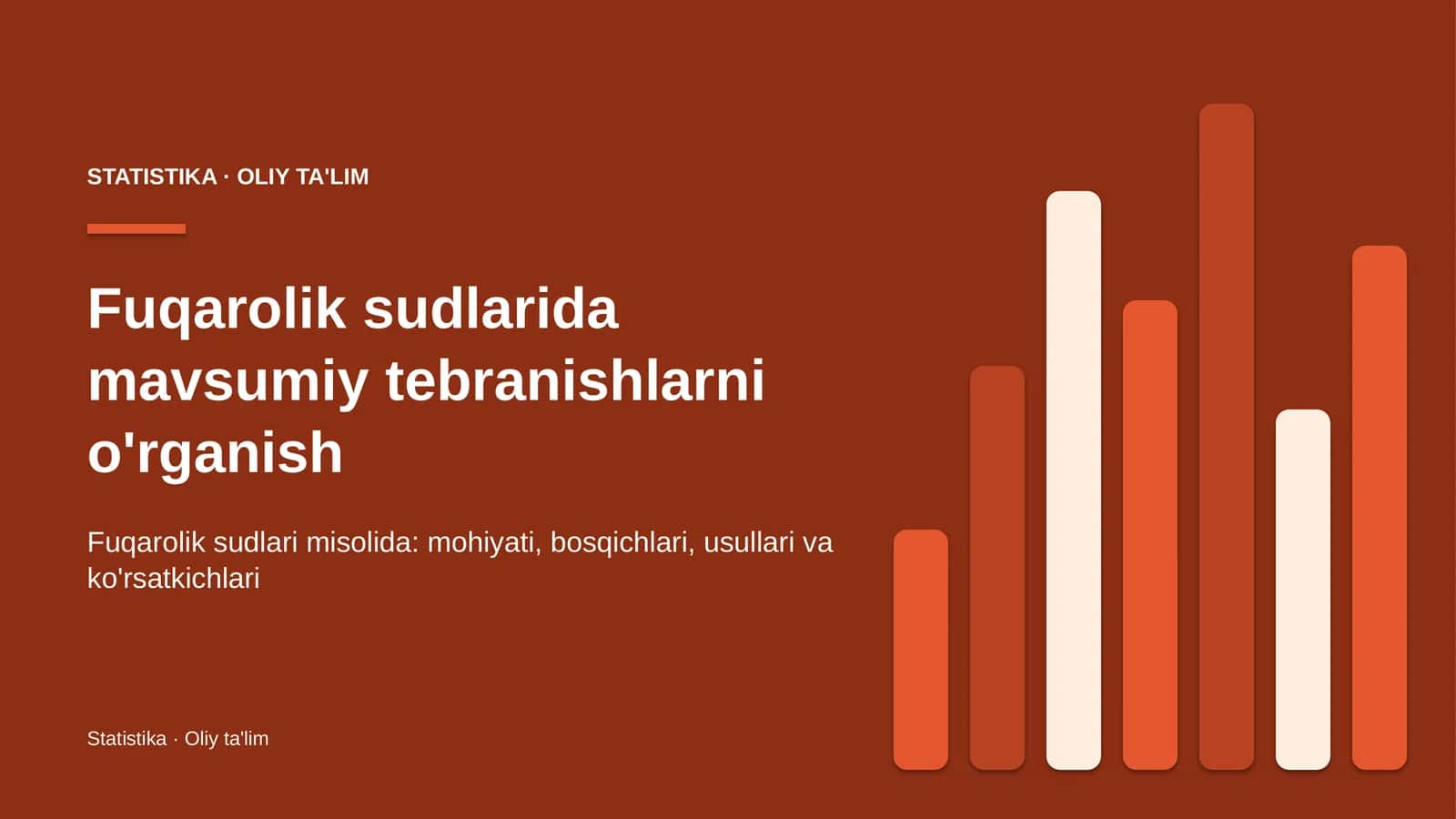 fuqarolik sudlarida mavsumiy tebranishlarni o'rganish 3009 1