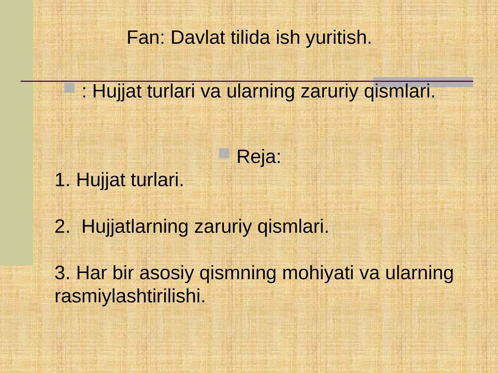 Davlat tilida ish yuritish 1