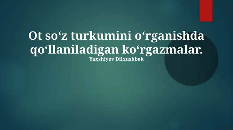 Ot Nomlarining Vizual Tasvirlari 1