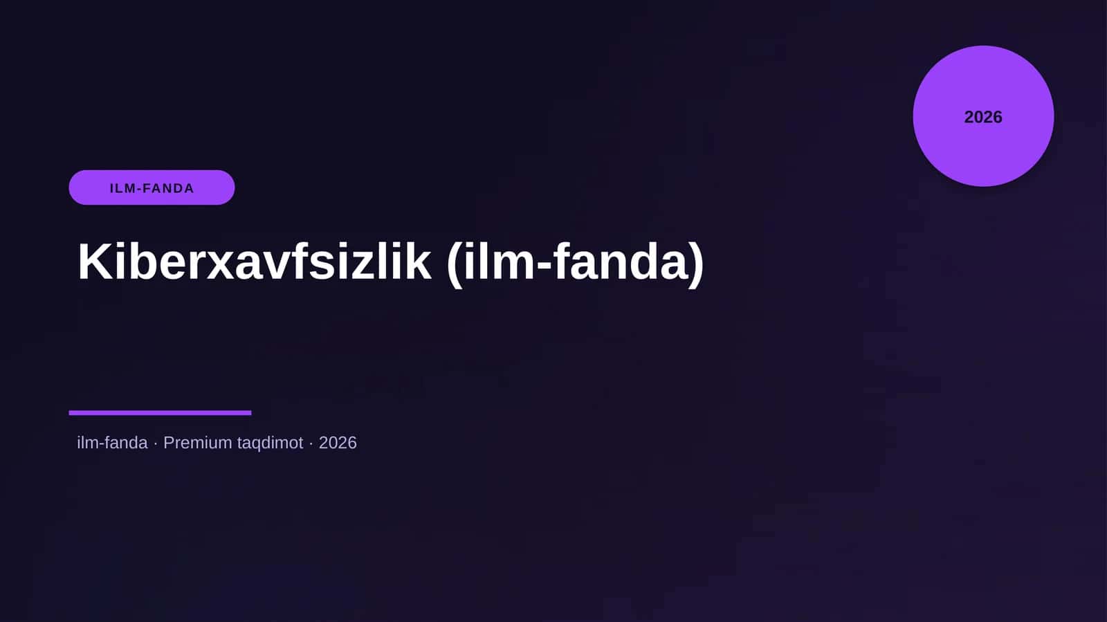 Kiberxavfsizlik (ilm-fanda) 1