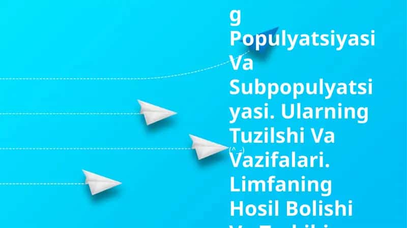 Limfositlarning Populyatsiyasi Va Subpopulyatsiyasi 1