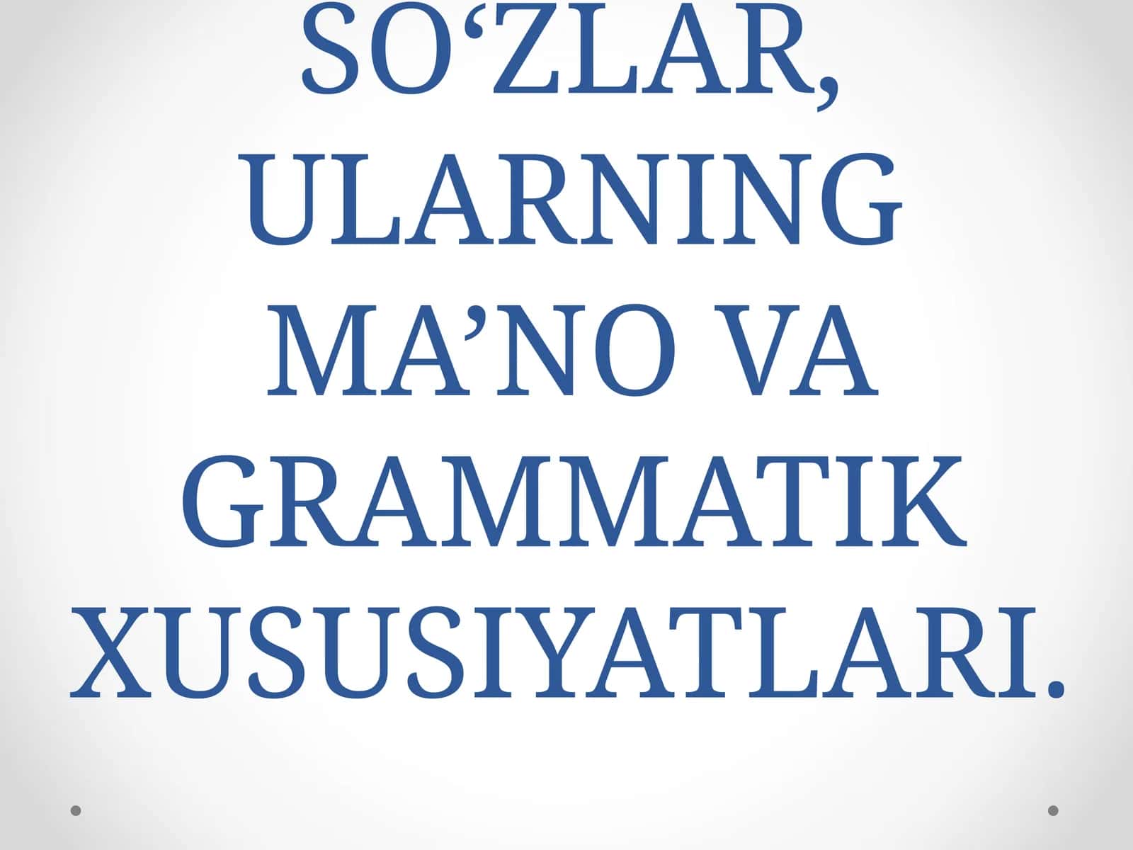 Modal, undov va taqlid so‘zlar 1