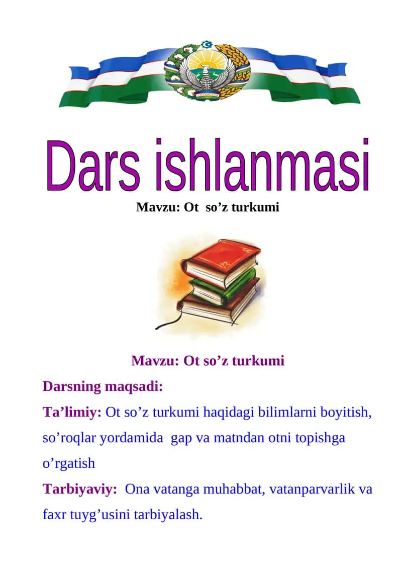 Ot so’z turkumi 1