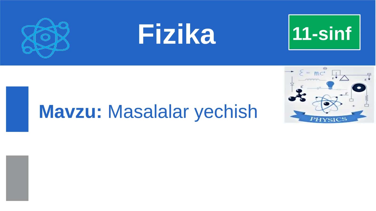 Masalalar yechish 1