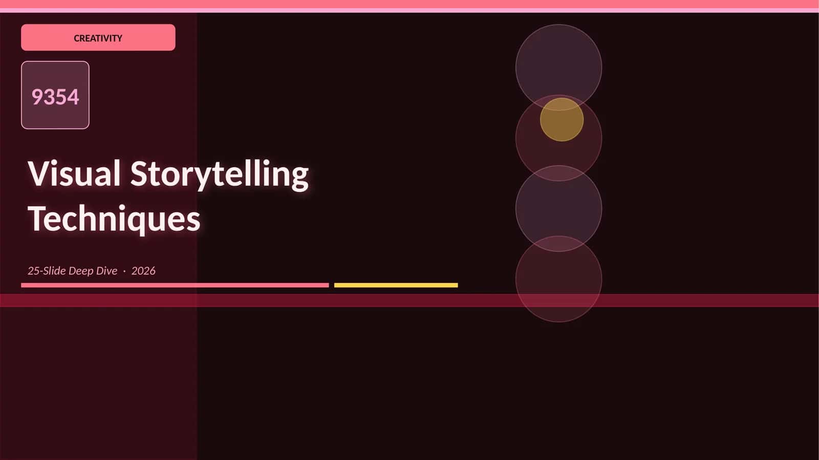 Visual Storytelling Techniques 1