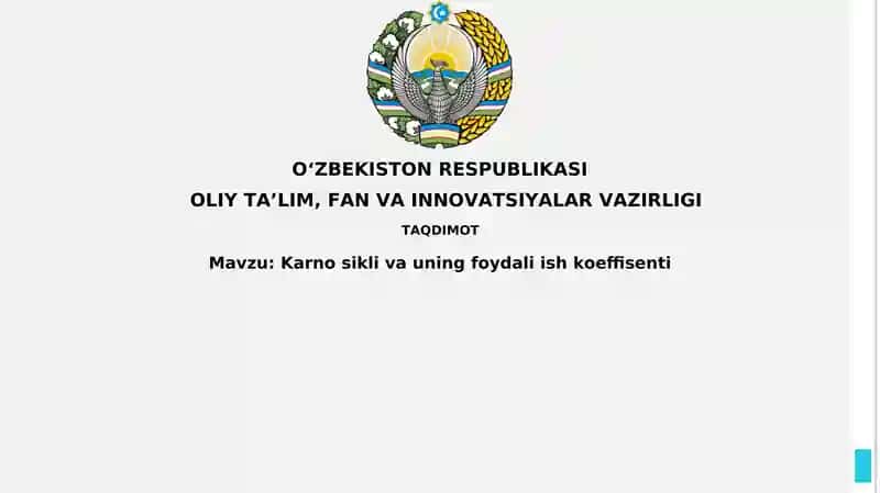 Karnosiklivauningfoydaliishkoeffisenti