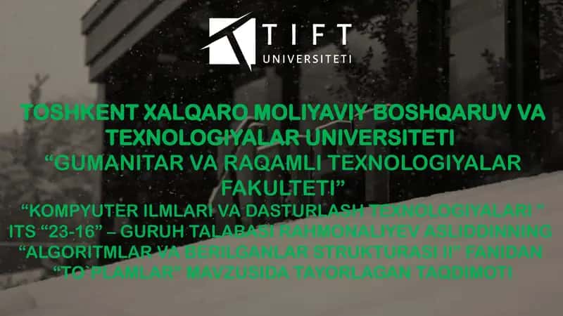 Pythonda Toplamlar mavzusida taqdimot 1