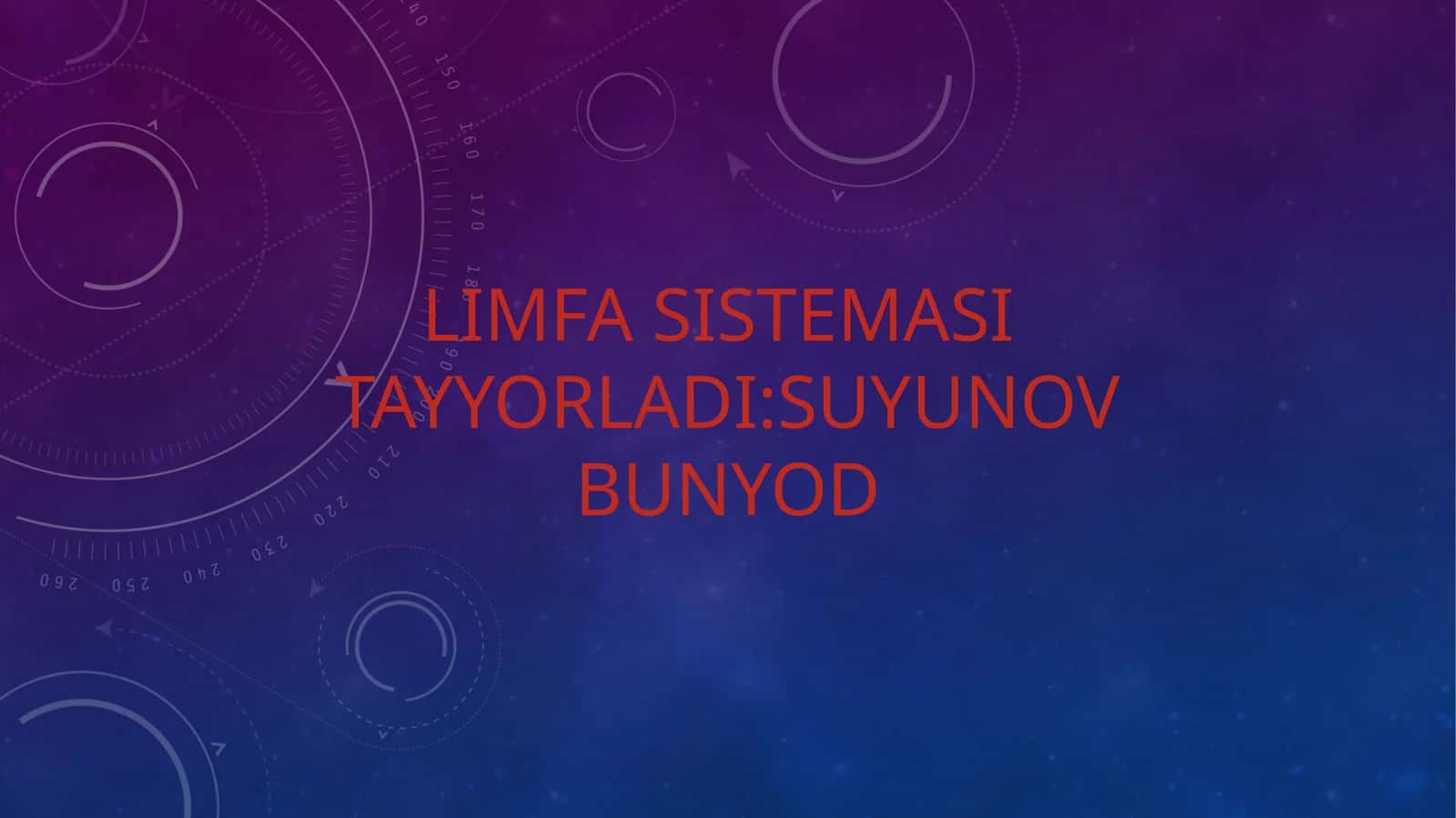 Limfa sistemasi 1