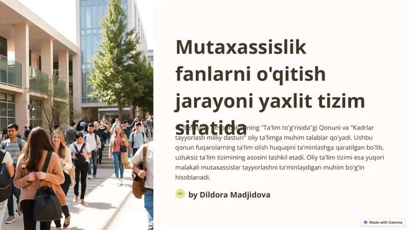 Oliy ta'lim tizimi 1