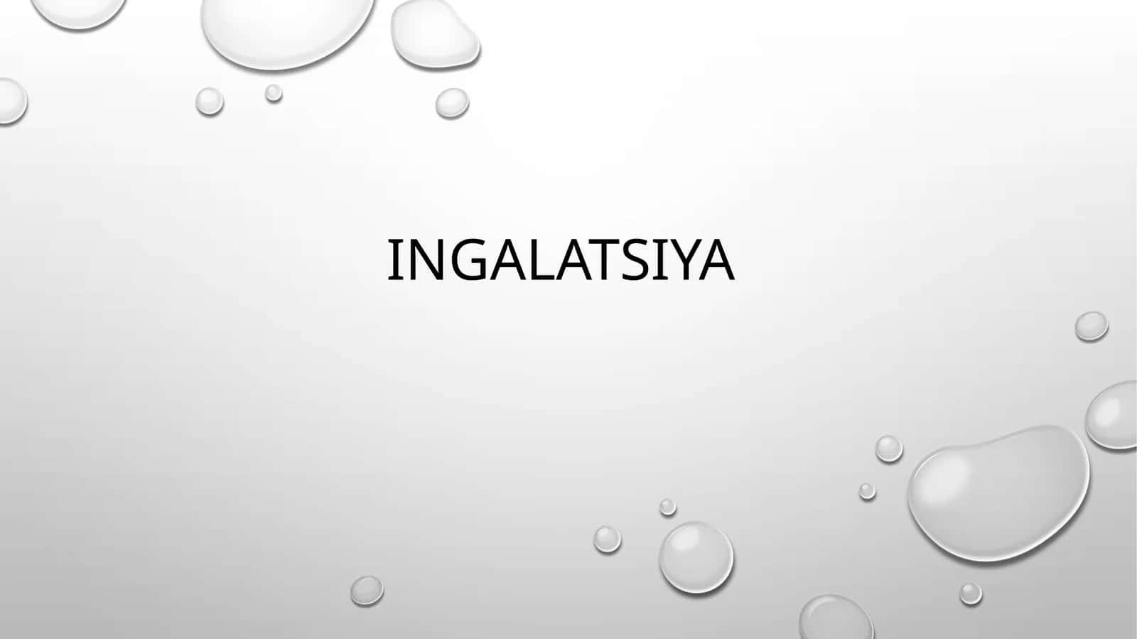 Ingalatsiya 1