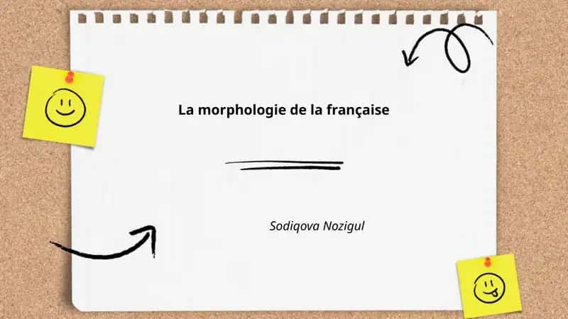 La morphologie de la française 1