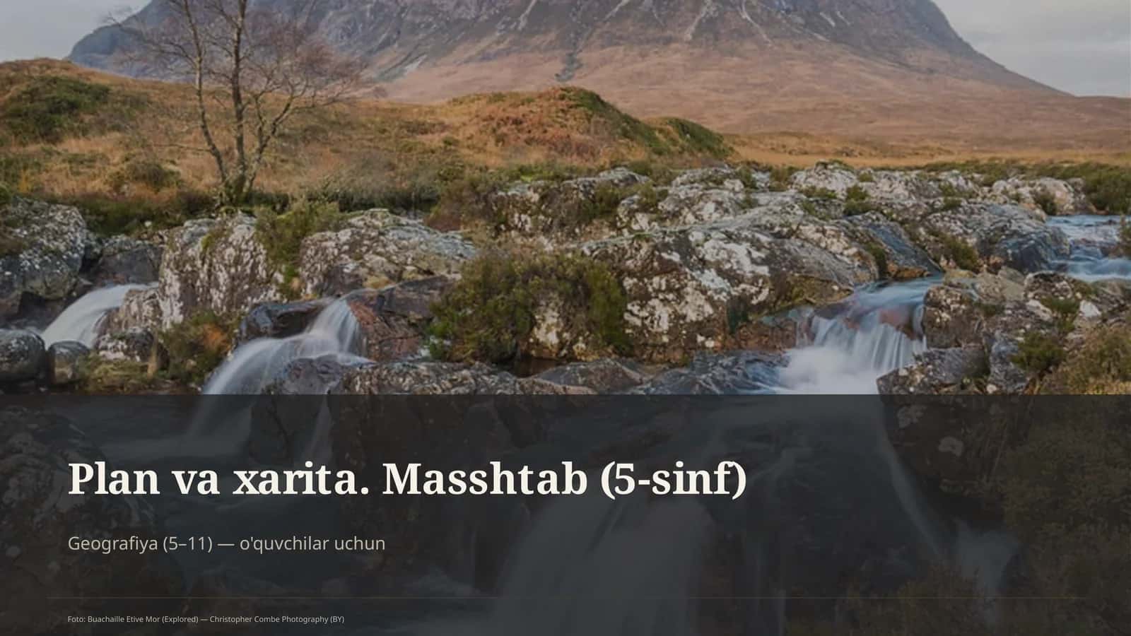 Plan va xarita. Masshtab (5-sinf) 1