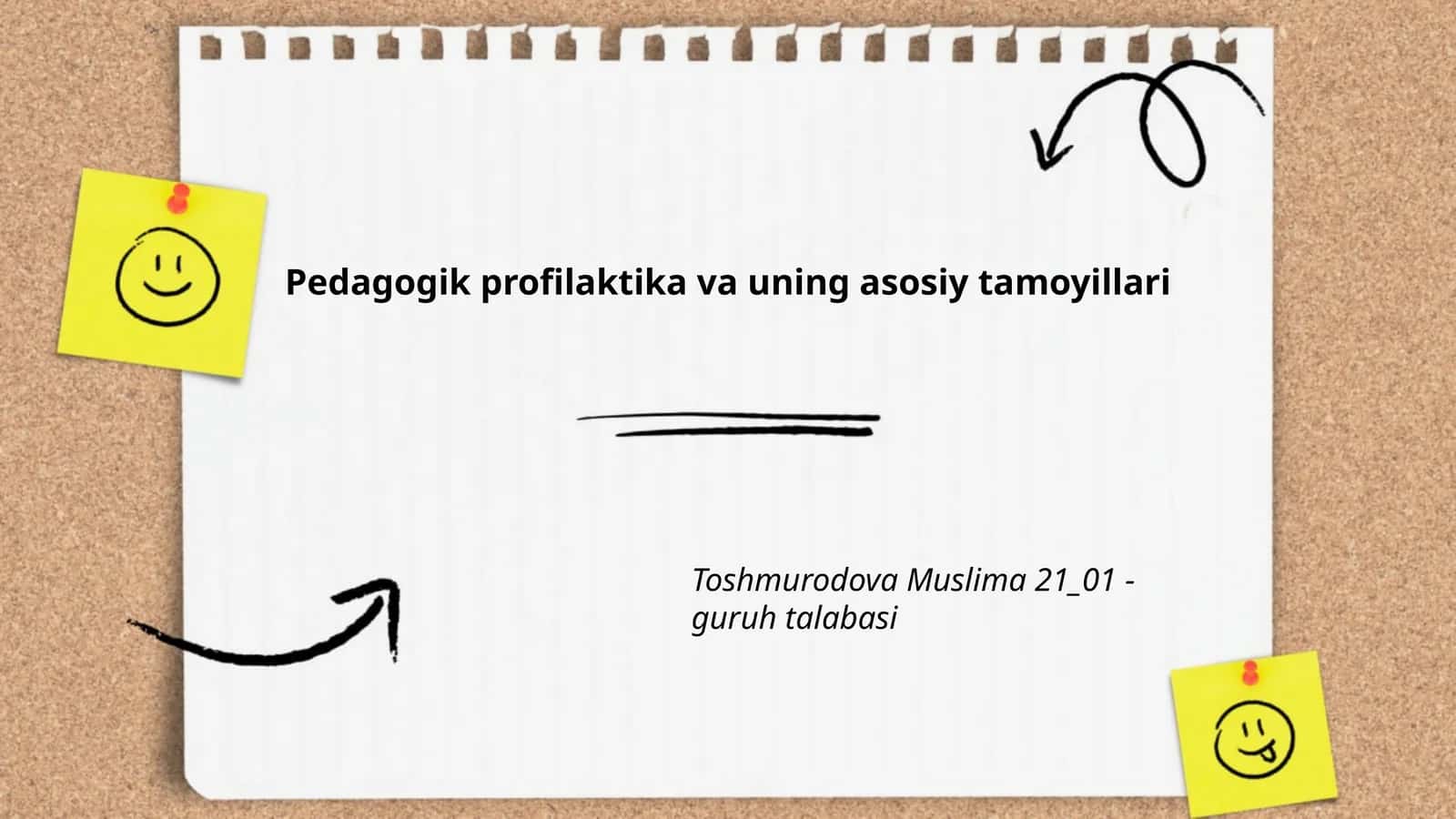 Pedagogik profilaktika va uning asosiy tamoyillari 1