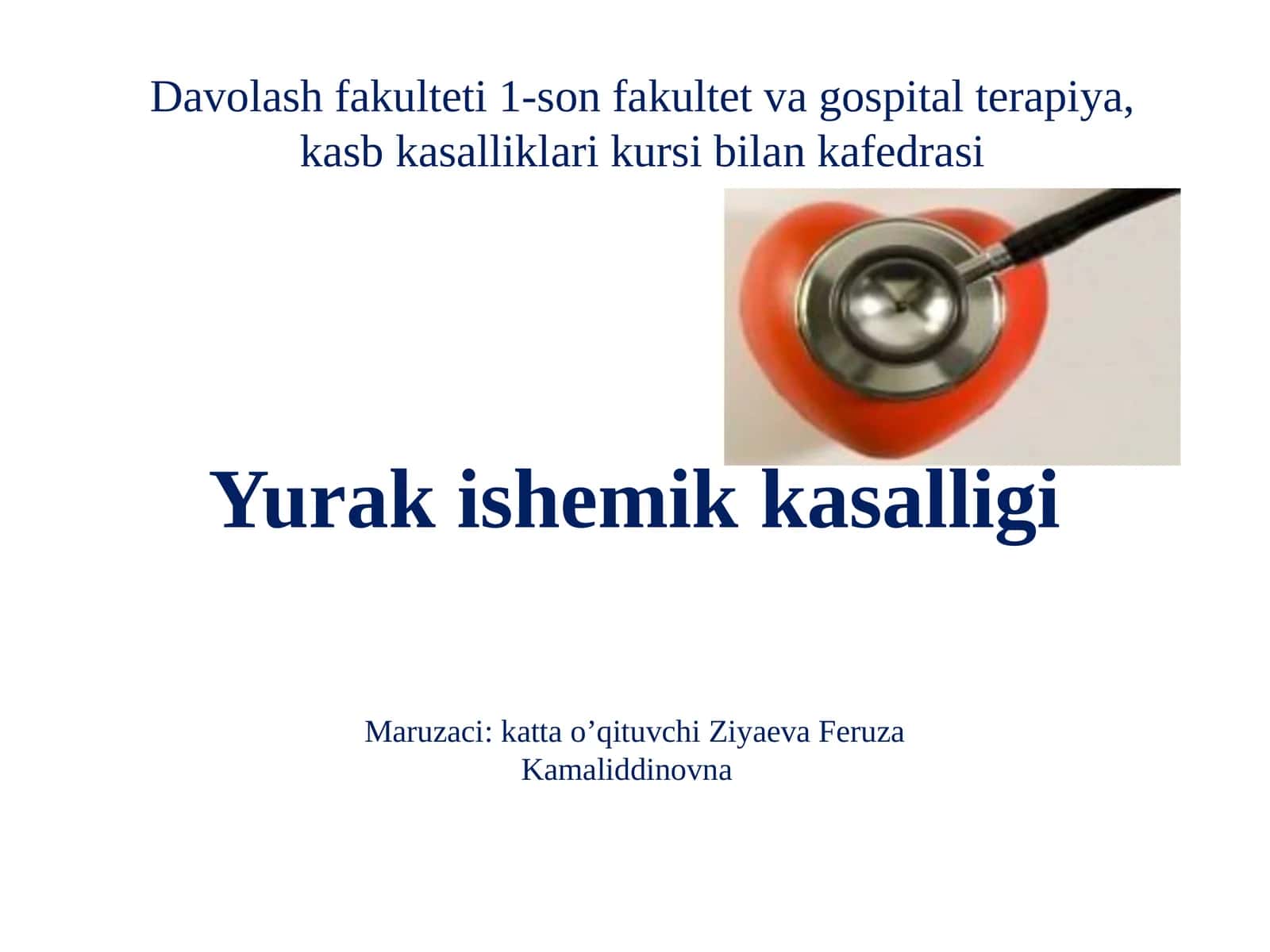 Yurak ishemik kasalligi 1
