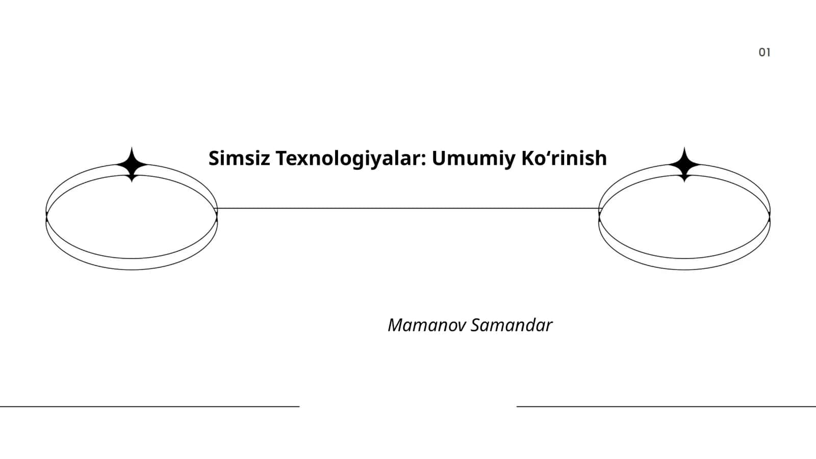Simsiz Texnologiyalar: Umumiy Koʻrinish 1