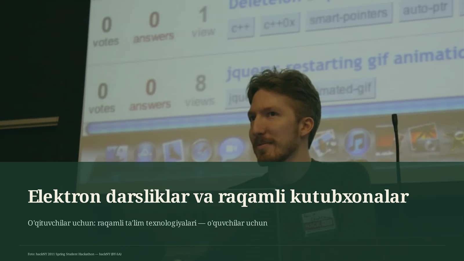 Elektron darsliklar va raqamli kutubxonalar 1