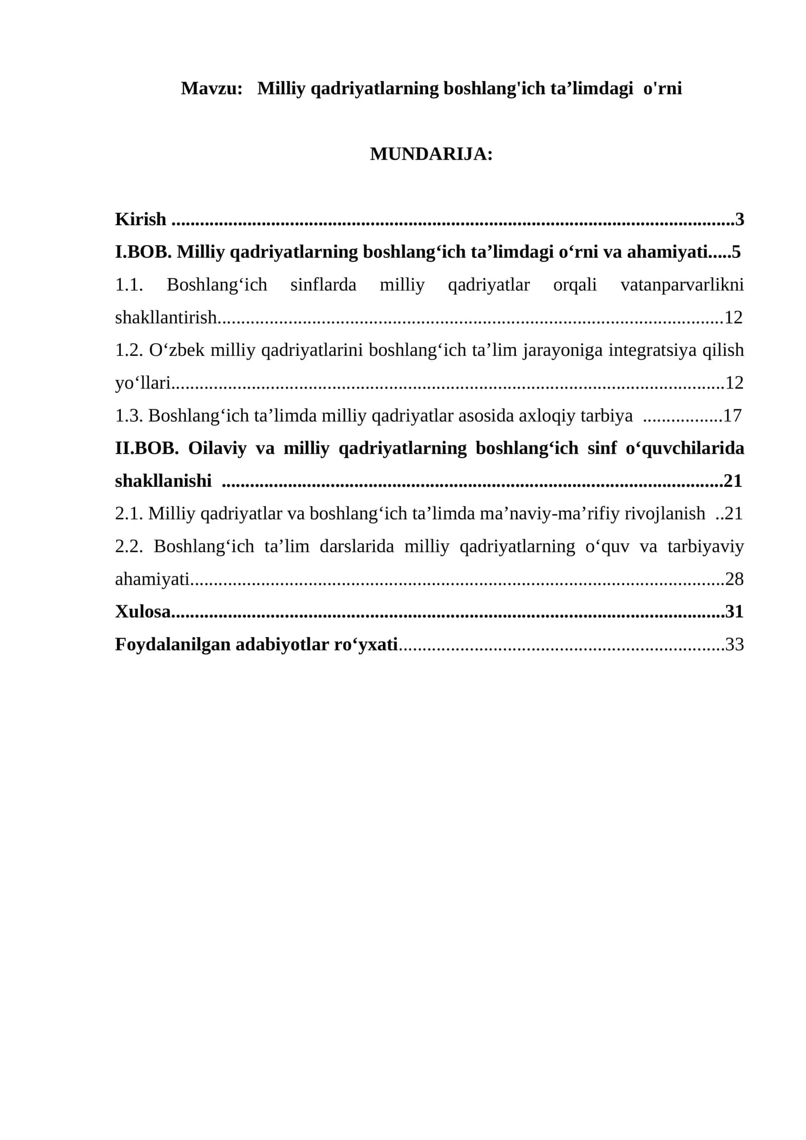 Milliy qadriyatlarning boshlang'ich taʼlimdagi  o'rni 1