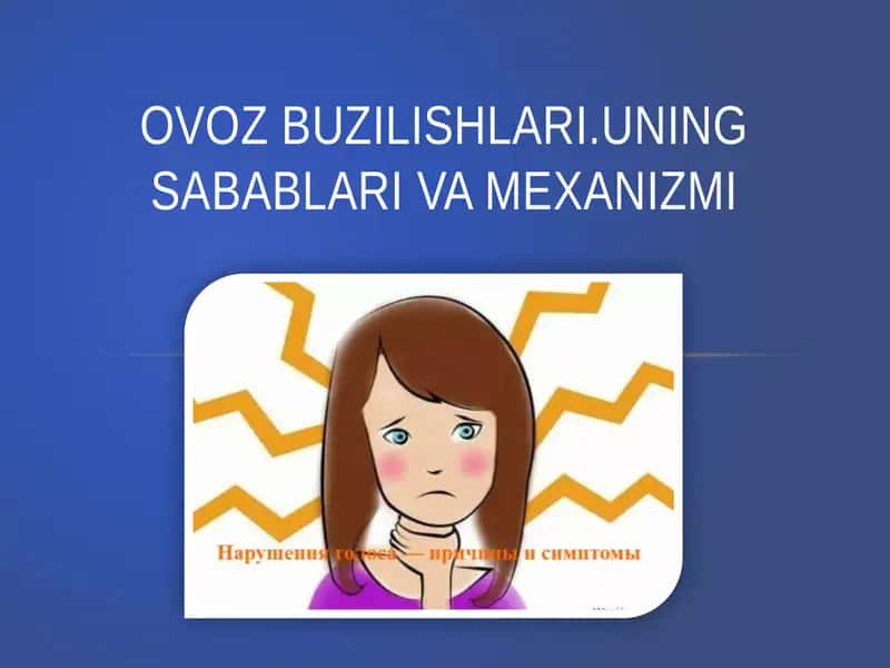 Ovoz buzilishlari.Uning sabablari va mexanizmi 1