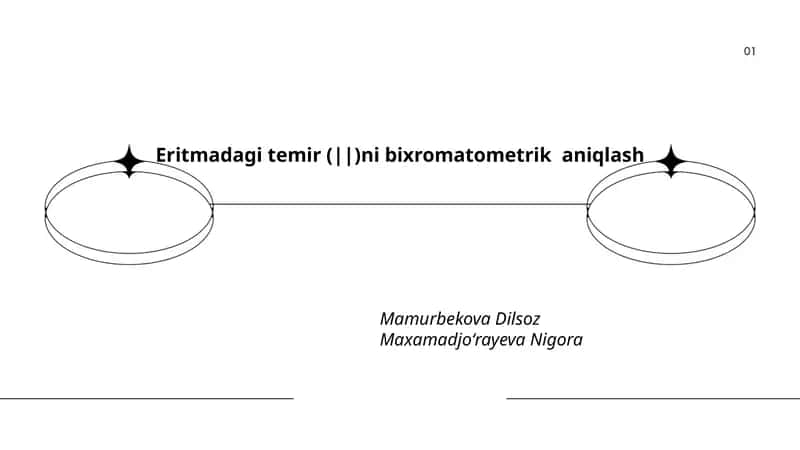 Eritmadagi temir (||)ni bixromatometrik aniqlash 1