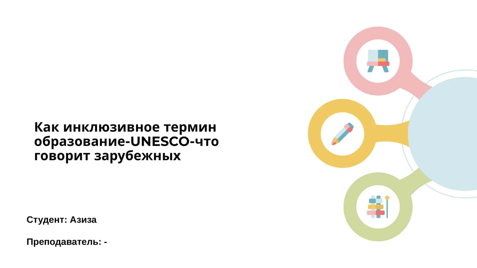 Инклюзивное термин образование 1