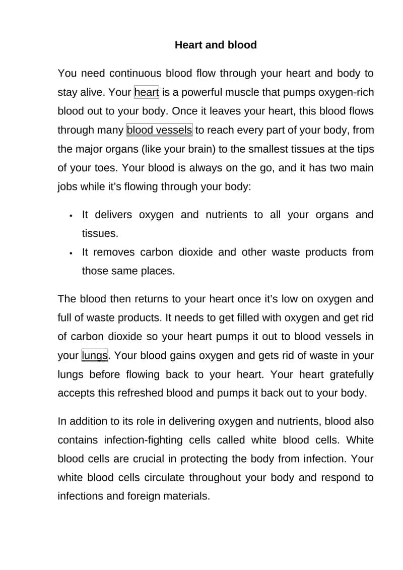 Heart and blood 1