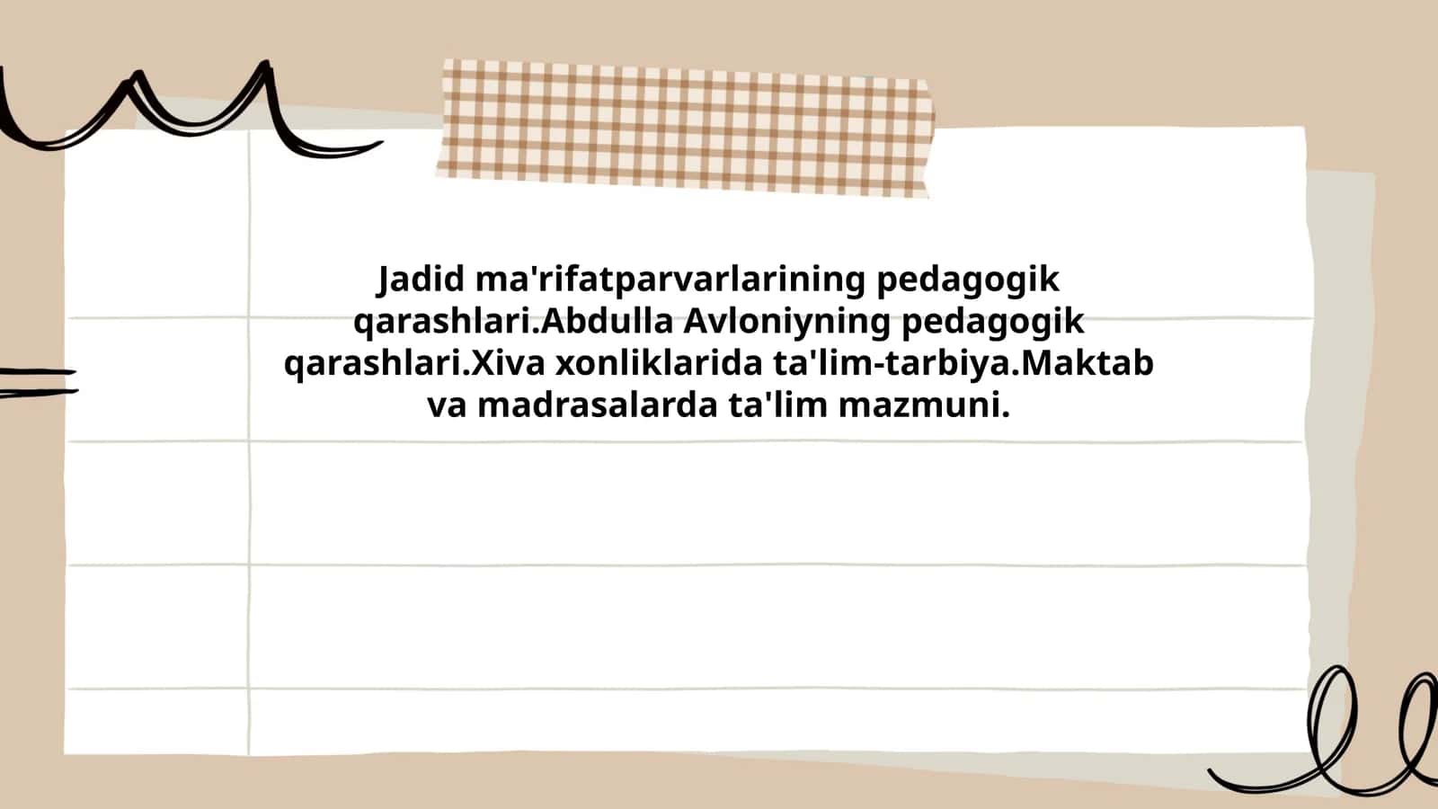 Jadid ma'rifatparvarlarining pedagogik qarashlari 1